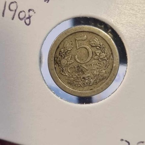 5 cents 1908 Nederland