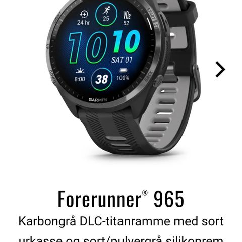 Uåpnet garmin 965