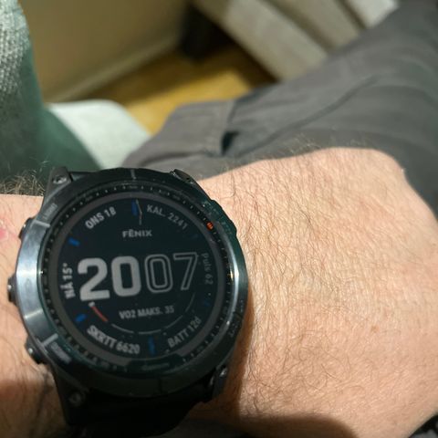 Garmin fenix 7x solar byttes