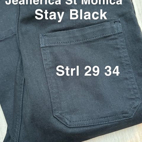 Jeanerica St Monica jeans i Stay Black farge