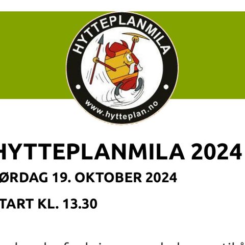 Ønsker å kjøpe startnummer til hytteplanmila