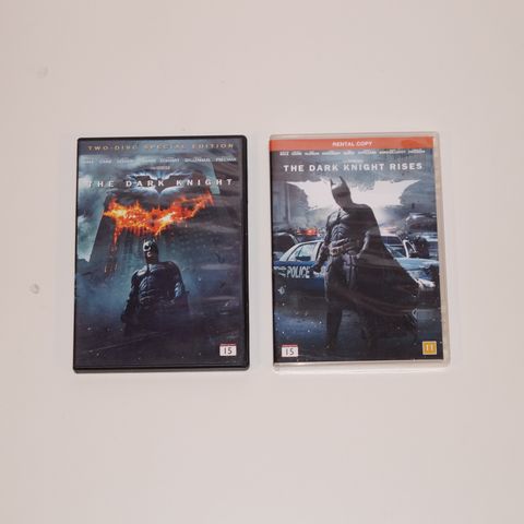 Dark Knight + Dark Knight rises 2 x DVD