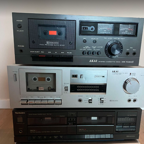 Akai, Technics Vintage Kassettspillere