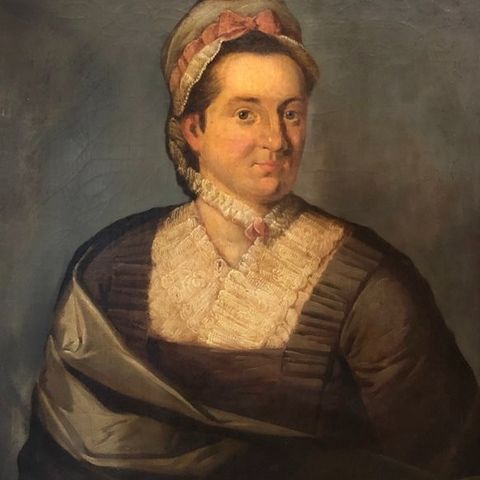 École Française (c. 1780) - Portrait de Femme en Charlotte