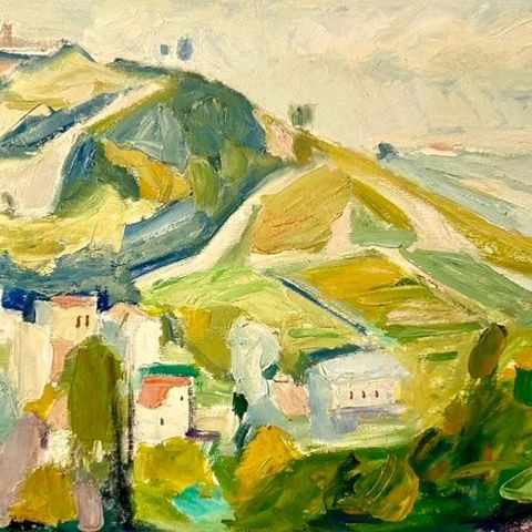 Luciano Ricchetti (1897–1977) - Paesaggio Collinare