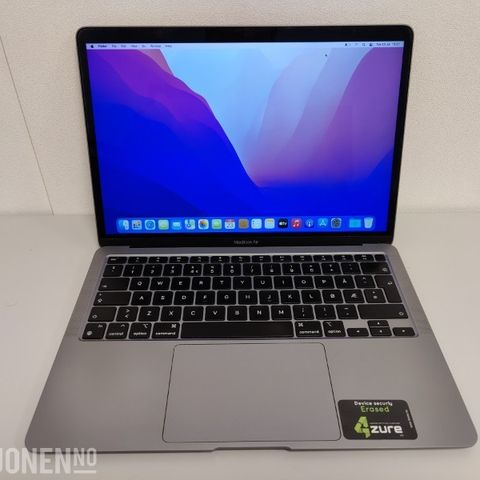 2020 APPLE MACBOOK AIR A2337 M1, avsluttes 09.09