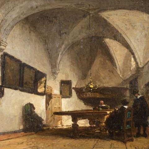 Johannes Bosboom (1817-1891) - The Consistory chamber of Breda, the Netherlands