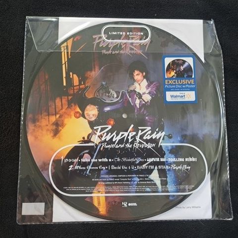 Prince - Purple Rain Limited edition exlusive Picture Disc w/poster (SEALED)USA 