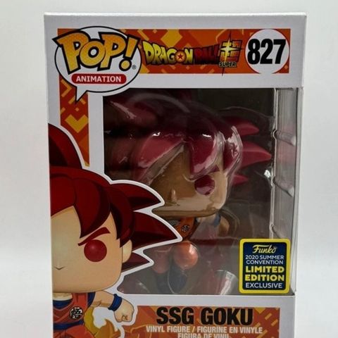 Funko-Pop  - Dukke - Dragonball Z SSG Goku 827 Edição Exclusiva - Japan