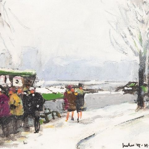 Jules René Hervé (1887-1981) - Paris in winter