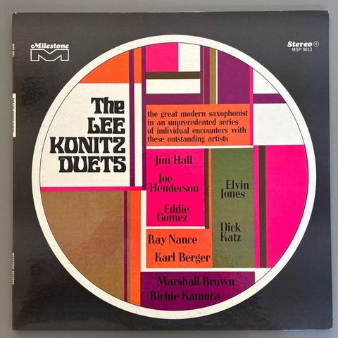 The Lee Konitz Duets - With Joe Henderson / Elvin Jones and more - Vinylplate si