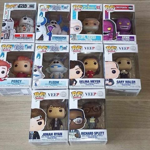 Funko  - Funko Pop Lot with 10 x Funko - Smallfoot - Veep - Dr. Seuss - Creepsho