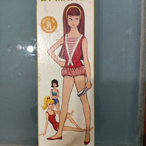 Mattel  - Barbie dukke Skipper with Outfits and Box - 1960-1970