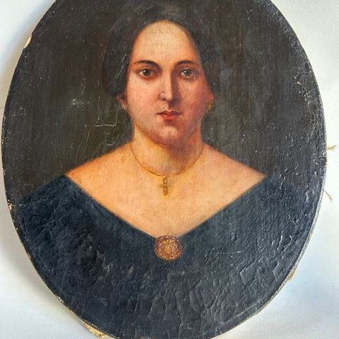 Escuela española (XIX) - Retrato femenino