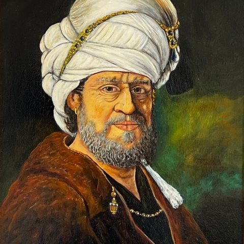 Indian school (XX) - Portrait of a man in a turban