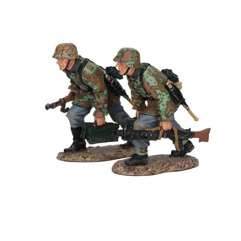 King & Country - World War II - Waffen SS - Statue - WS123 “Machine Gun Team For