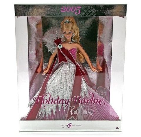 Mattel  - Barbie dukke - Bob Mackie - Holiday Barbie - 2005 - USA