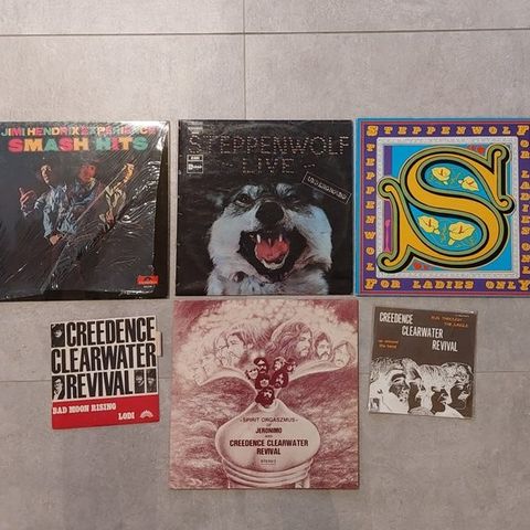 Creedence Clearwater Revival, Steppenwolf, The Jimi Hendrix Experience - 4x Albu