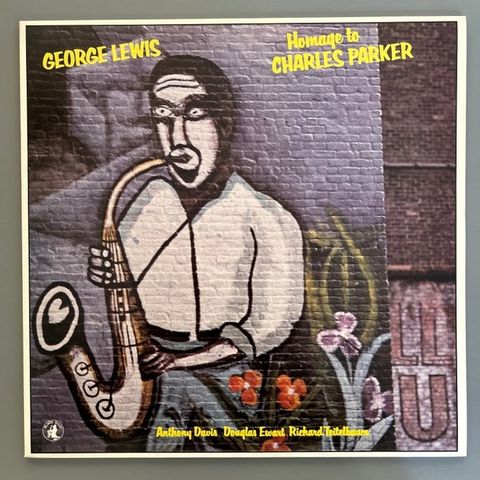 George Lewis - Homage To Charles Parker (SIGNED George Lewis!) - Vinylplate sing