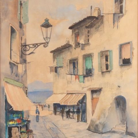 Jan van der Hengst (1904-1983) - Mediterranean street