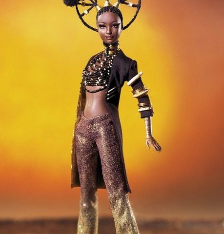 Mattel  - Barbie dukke -  Byron Lars - MOJA - Treasures of Africa - 2001 - USA