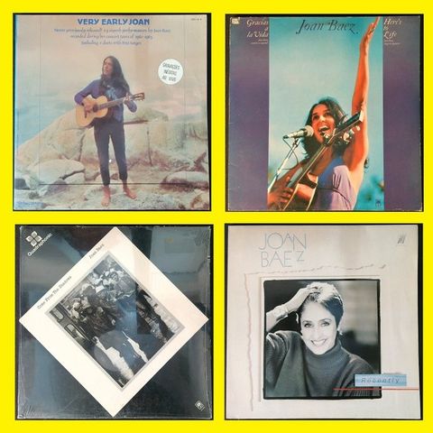 Joan Baez - Lot of 1x 2LP-Sets and 3x LP's (See here-under for precise info) - L