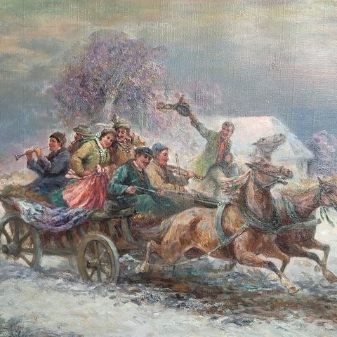 Gustav Prucha (1875-1952) - Winter Joy