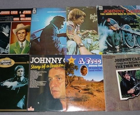 Johnny Cash - Lot of 8 Albums incl. Double album - Flere titler - Vinylplate sin