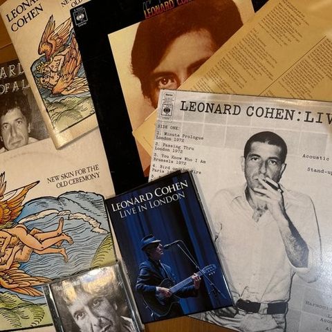 Leonard Cohen - 4 Record and 1dvd live, 1 cd And 1 book of musicscores - Flere t