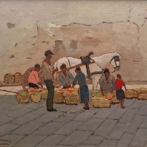 Giovanni Lomi (1889-1969) - Mercato