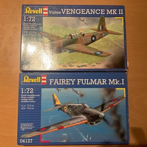 Revell - Monteringssett (2)  - 2x Byggesett nytt: 1. Vultee Vengeance MK II: 199