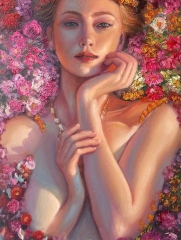 BarBeni (XX-XXI) - A lady between flowers