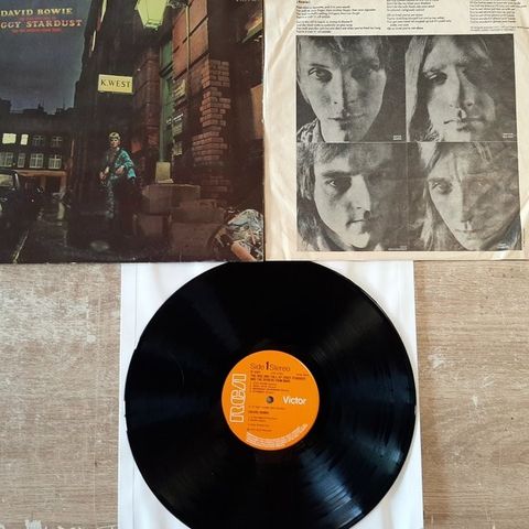 David Bowie - Ziggy Stardust - First UK pressing 1972 - LP-album (frittstående e