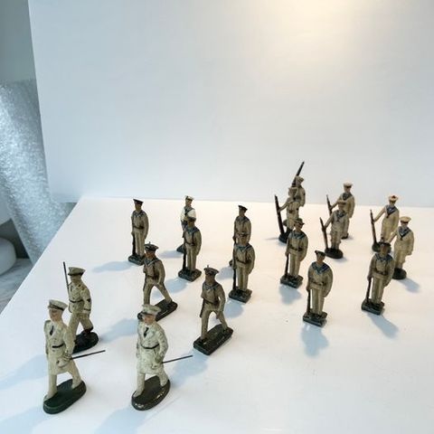 Lineol, Elastolin - Militær miniatyrfigur - French Marines 1:24 (19) - Kompositt