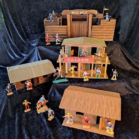 Timpo Toys - Lekesoldat Northern States Fort with Timp Toys Scenary - 1960-1970 