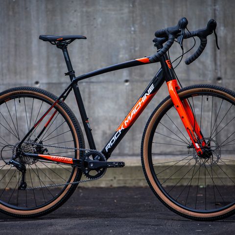 Rock Machine Gravelride 200 Black/Silver/Orange, Gravelsykkel