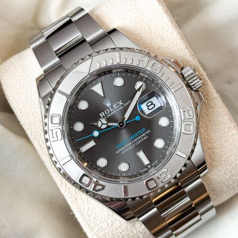 ROLEX YACHT-MASTER RHODIUM/NORSK/2022/KOMPLETT