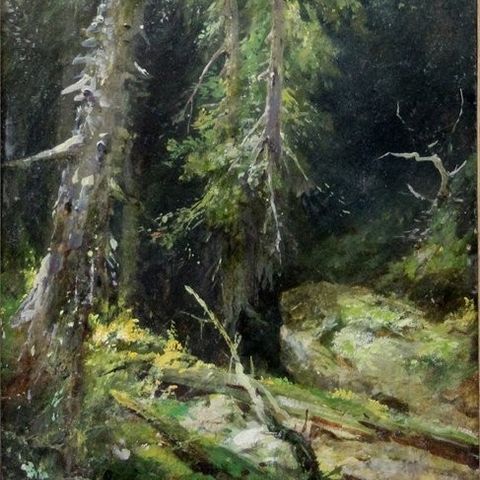 Carl Raimund Lorenz (1871-1945) - Deep in the forest