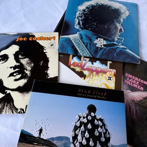 Bob Dylan, Emerson, Lake & Palmer, Joe Cocker, Led Zeppelin, Pink Floyd, jacky l