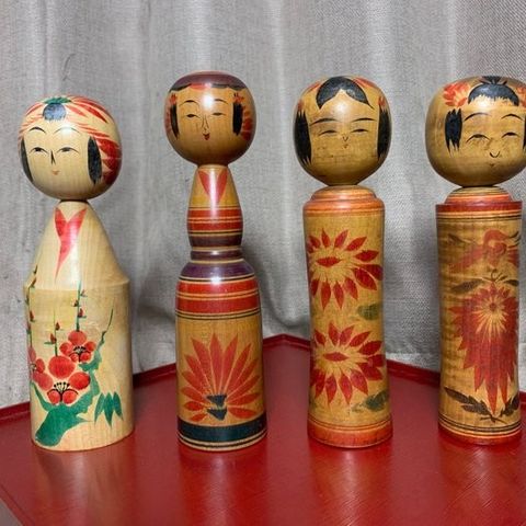 Kokeshi dukke - Tre - Japan - Sh?wa-periode (1926   1989)