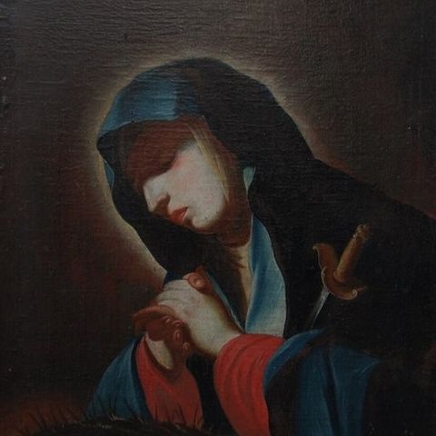 Italian school (XVIII) - Madonna Dolorosa mit Schwert