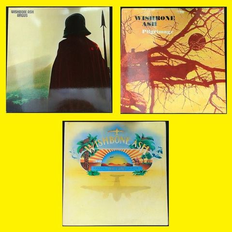 Wishbone Ash - 1. Pilgrimage ('72) 2. Argus ('73) 3. Live Dates 2LP-Set ('73) - 