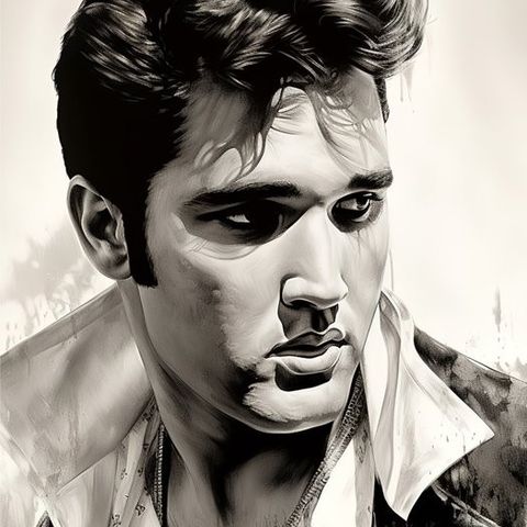 Elvis Presley by Artist Alberto Ricardo (XXI) - Elvis Presley