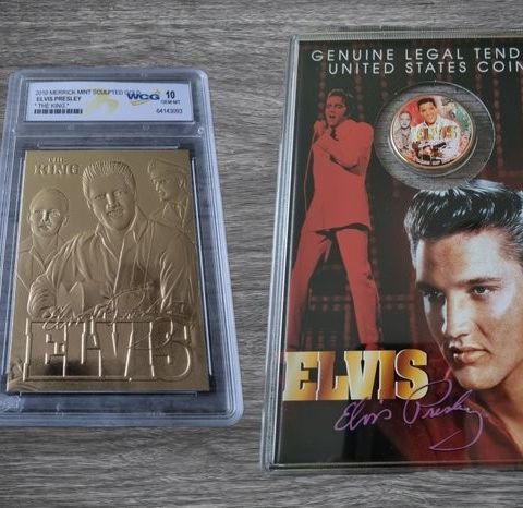 Elvis Presley - Originalt gullkort + minnemynt - 2010 - Begrenset utgave