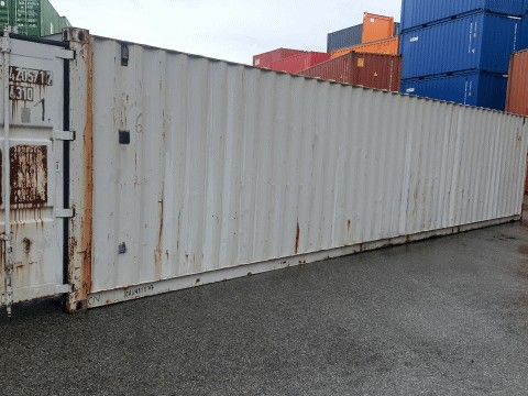 40' DC container dekkreoler selges billig