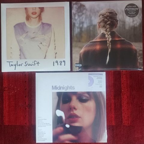 Taylor Swift - Swifty Package 3 Vinyl Albums : 1989 / Evermore / Midnights - Fle