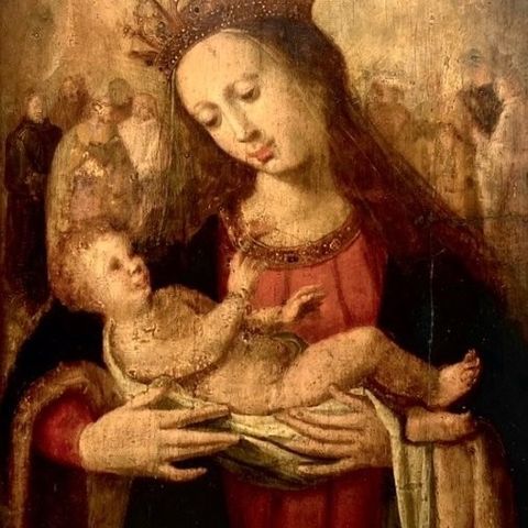 Dutch school (XVII) - Madonna con bambino