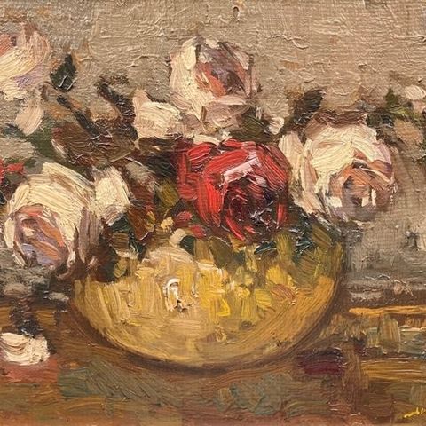 Joop Kropff (1892-1979) - Stilleven met rozen