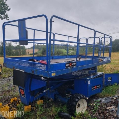 UP RIGHT SL30SL SAKSE LIFT DELEMASKIN/REP OBJEKT, avsluttes 08.09