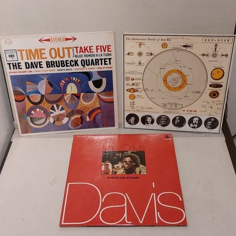 Dave Brubeck, Miles Davis, Sun Ra - 3x Album (See Description) - Flere titler - 